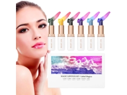 Batom Gloss 6 Cores Longa Duração e À Prova D'água
