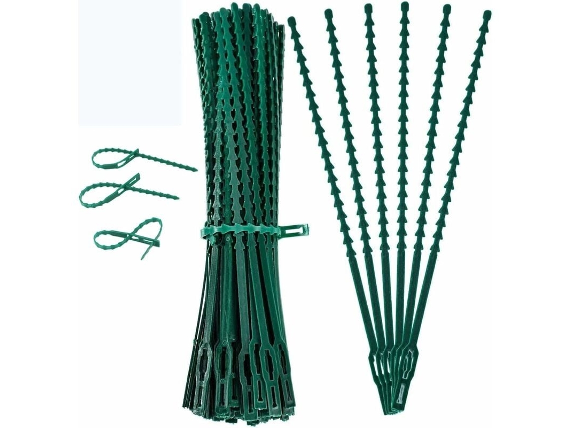 Lurelia Abraçadeiras Ajustáveis Para Plantas 100 Peças 170 Mm 17 Cm 0,7 Cm Ajustável Flexível