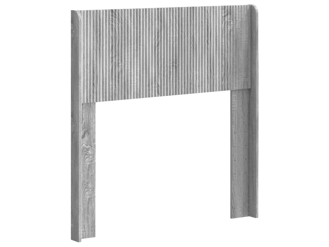 Conjunto 1 Cabeceira Vidaxl Cinzento Derivados De Madeira (75 Cm)
