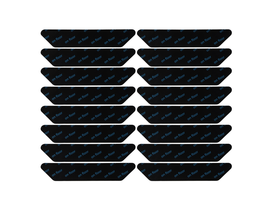 16pcs Grips Reutilizáveis Antiderrapantes para Tapetes de Borracha para Piso de Cerâmica Madeira Vinil | S/MARCA