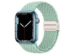 Bracelete Para Apple Watch 38/40/41/42mm Onda Verde Claro Cuich
