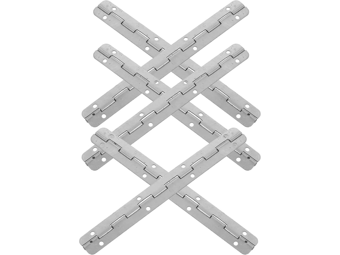 Conjunto De 6 Dobradiças Metálicas Para Piano, 150x17mm, Para Caixas De Joias Madeira