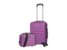 Conjunto de Malas ITACA Simoa Roxo Abs Hard Suitcase Set 38X54X20 Cm