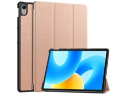 Capa Dobrável Em Três Partes Na Cor Ouro Rosa Para Tablet Huawei Matepad 11.5 Yunzii (2023)