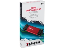 Pen Drive KINGSTON Dual Portable SSD 2TB (USB 3.2 Gen2 Tipo-A/Tipo-C)