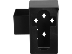 Suporte Campainha Healvian Antiferrugem, Preto, Resistente às Intempéries EA Perfurações, Ideal Acessório