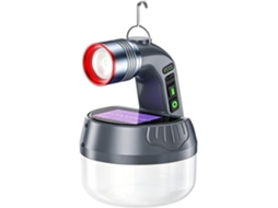 Lanterna Solar Para Camping, Luminária De Mesa Decorativa Recarregável Via Usb.