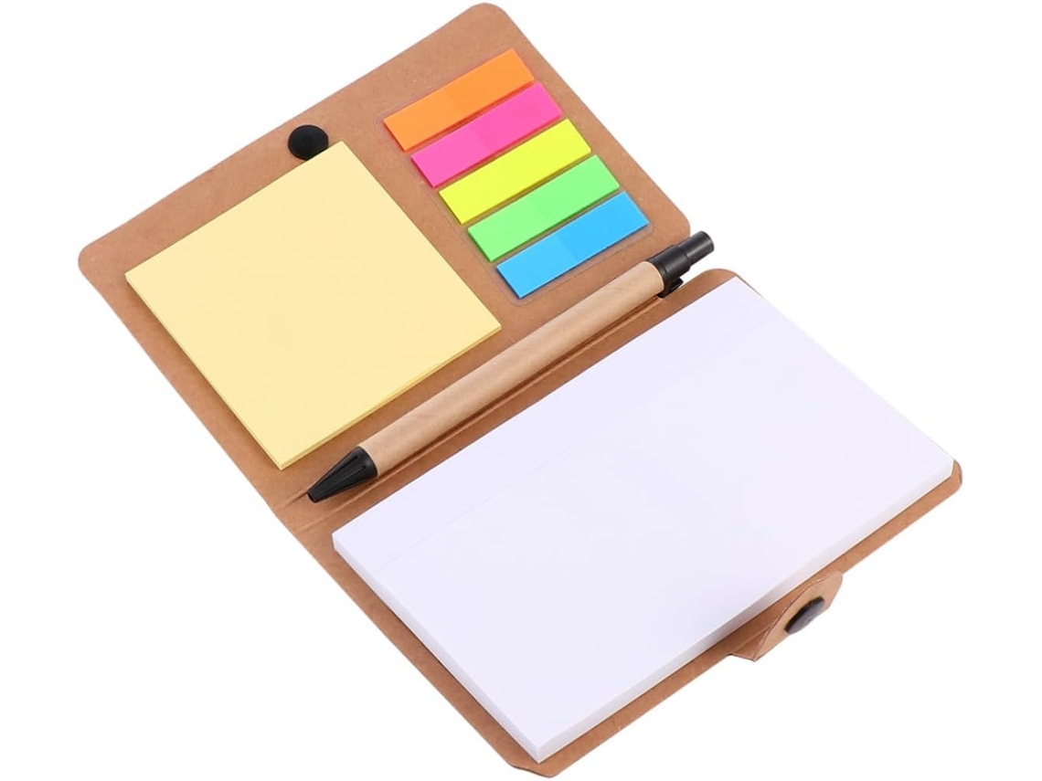 Bloco De Notas Adesivas 1 Conjunto Em Papel Kraft Kaki Para Prêmio De Notas