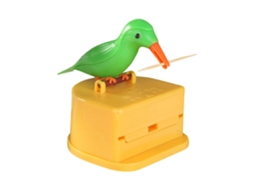 Dispenser de Palitos de Dente com Design de Pássaro | S/MARCA