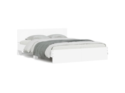 Estrutura de Cama com Cabeceira 150x200 Cm Branco MAISON EXCLUSIVE