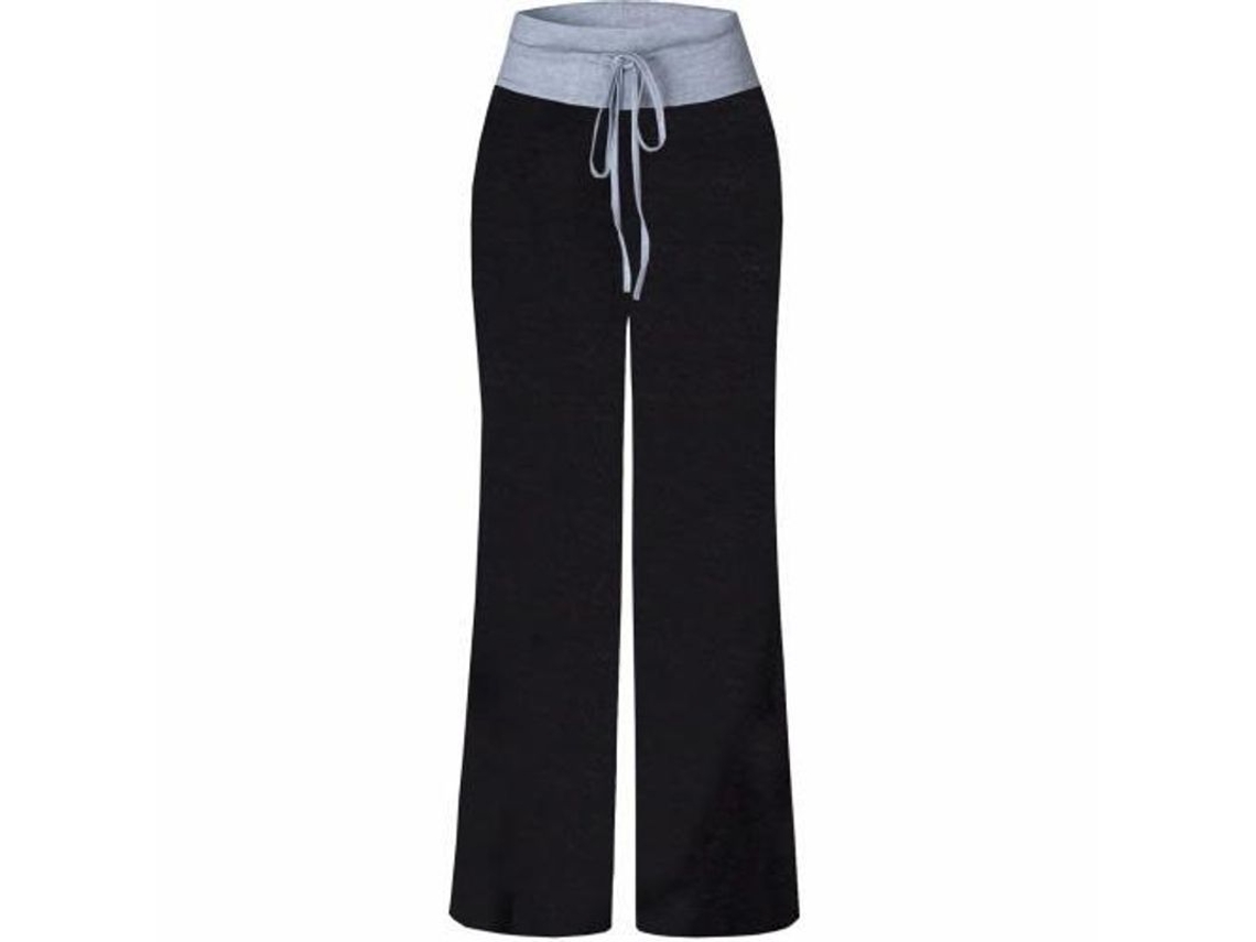 2026 pantalones Amplios de Descanso Con Estampado Floral Elástico Y Cordón Ajustable para Mujer 3xl Negro