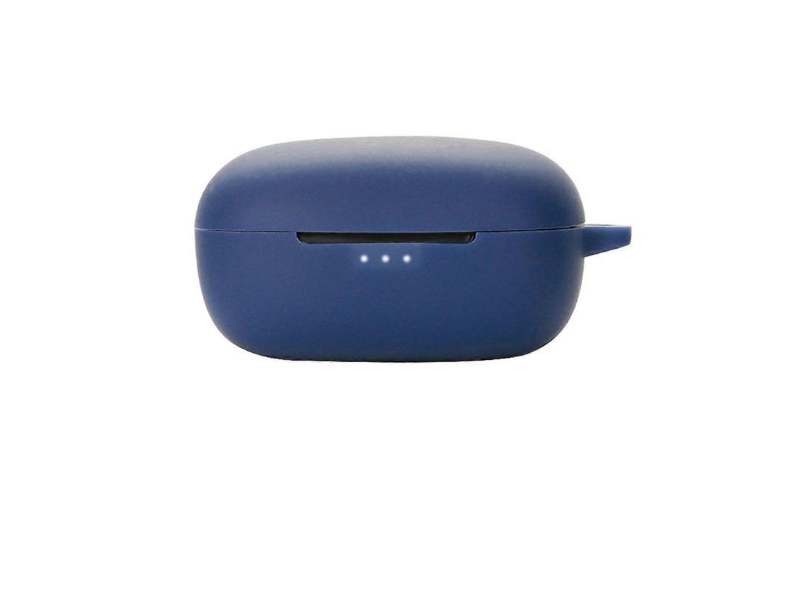 Capa protetora para fone Earfun Air Pro 3, anti impacto, anti risco, lavável, silicone verde escuro e azul escuro