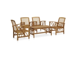 Garden Lounge Set, Garden Lounge Sets Vidaxl Marrom Madeira (n/a)