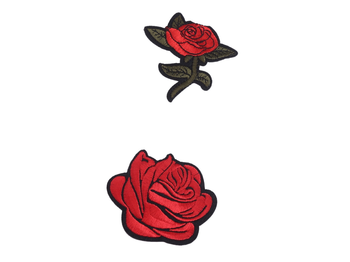 Patch De Bordado 3d Rosa (decoração Diy Autocolante) Eoocoo
