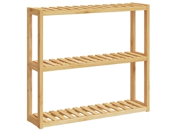 Maison Exclusive - Unidade De 3 Prateleiras De Parede P/ Wc 60x15x54 Cm Bambu