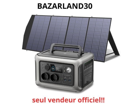 Bazarland30.allpowers R600 Gerador Solar Com Painéis Solares Dobráveis De 200w, Bateria Lifep04 De 299wh, Carregamento Rápido