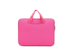 Capa protetora para laptop à prova d'água e choque para tablet de 12 polegadas, rosa e vermelho