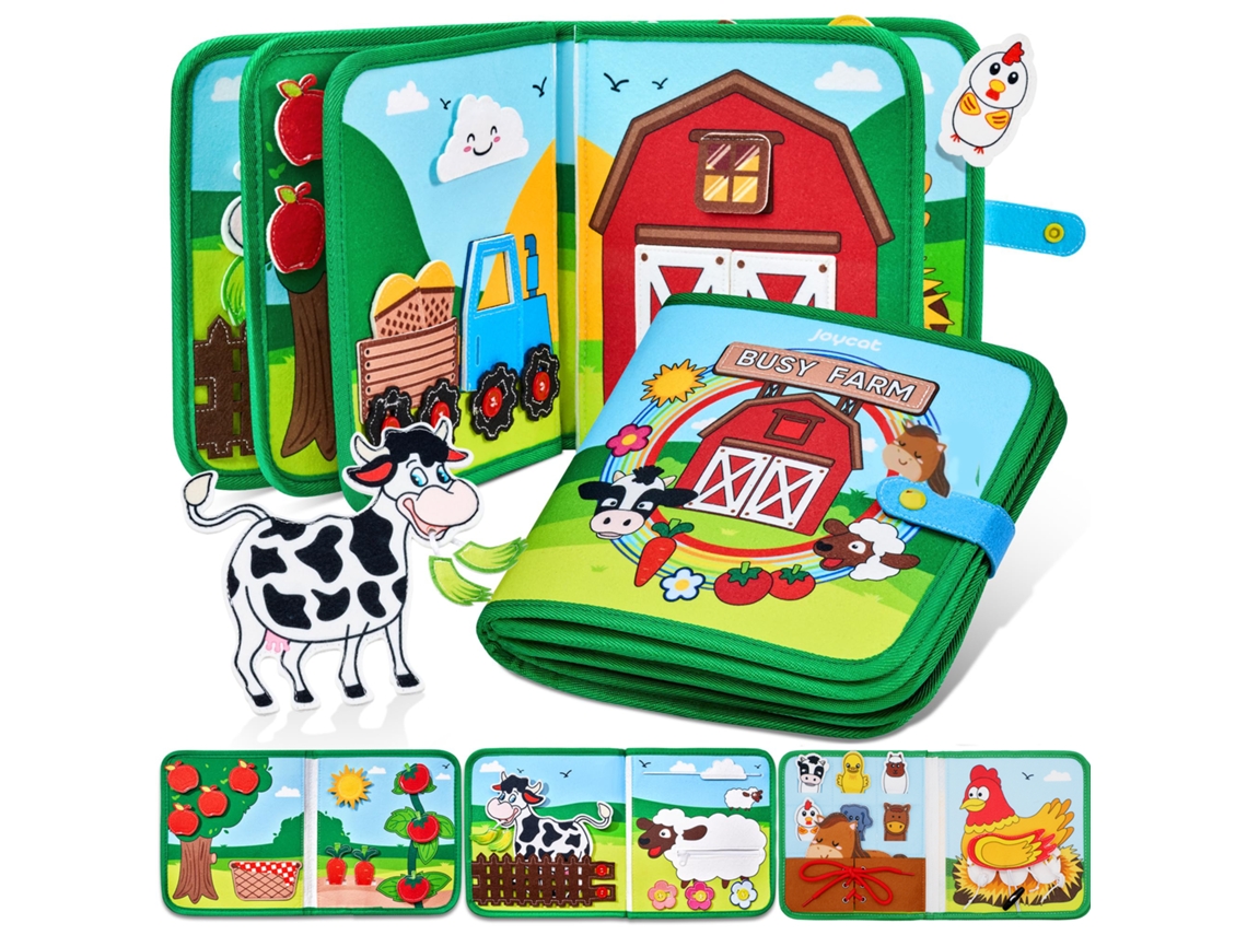 Quadro De Atividades Montessori Para Crianças Pequenas Livro De Histórias De Animais Da Fazenda, Brinquedo Para Pré Escola, Apr Aquaforge
