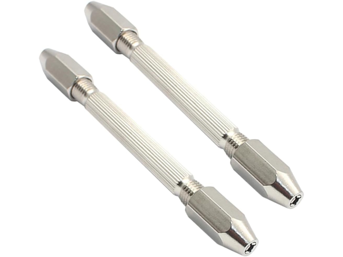 Mini Broca Manual Hexagonal De Cabeça Dupla (2 Peças) Para Reparos | Latão