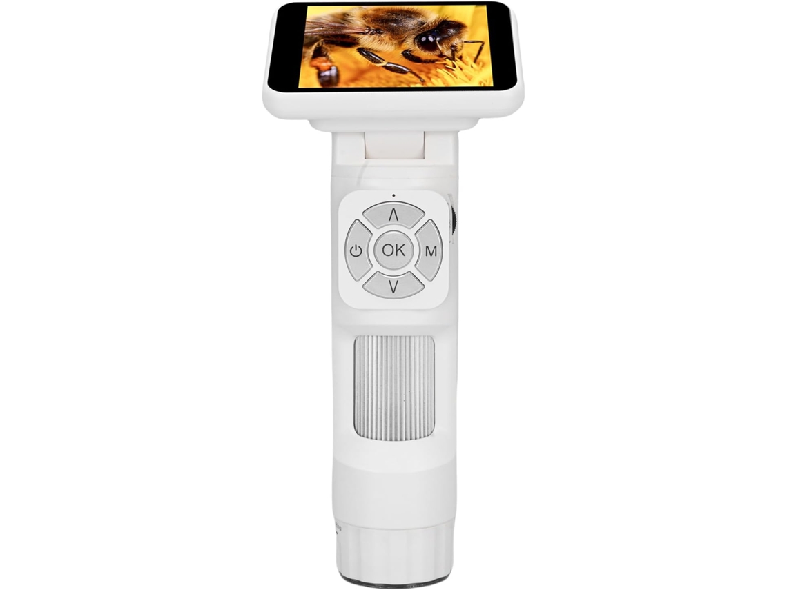 Microscópio Digital Recarregável Com Ecrã De 2,8 Polegadas, Luzes Led