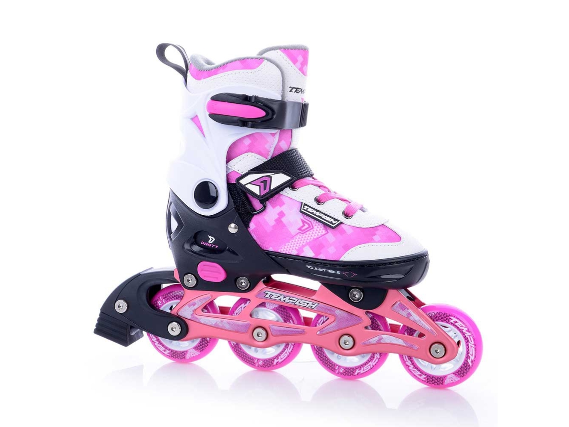 Patins Inline para Menina Dasty Adjustable Rosa Eu 40-43Tempish