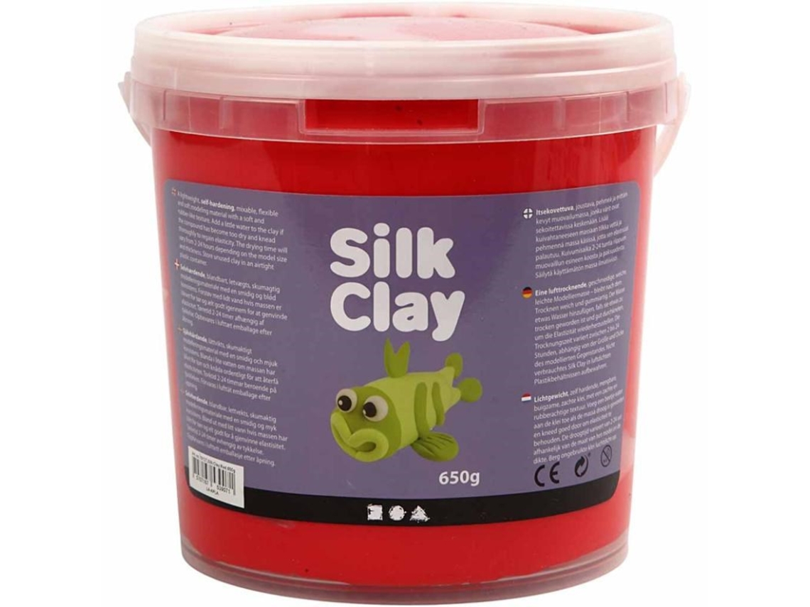 Argila De Seda Vermelha, 650g. Silk Clay