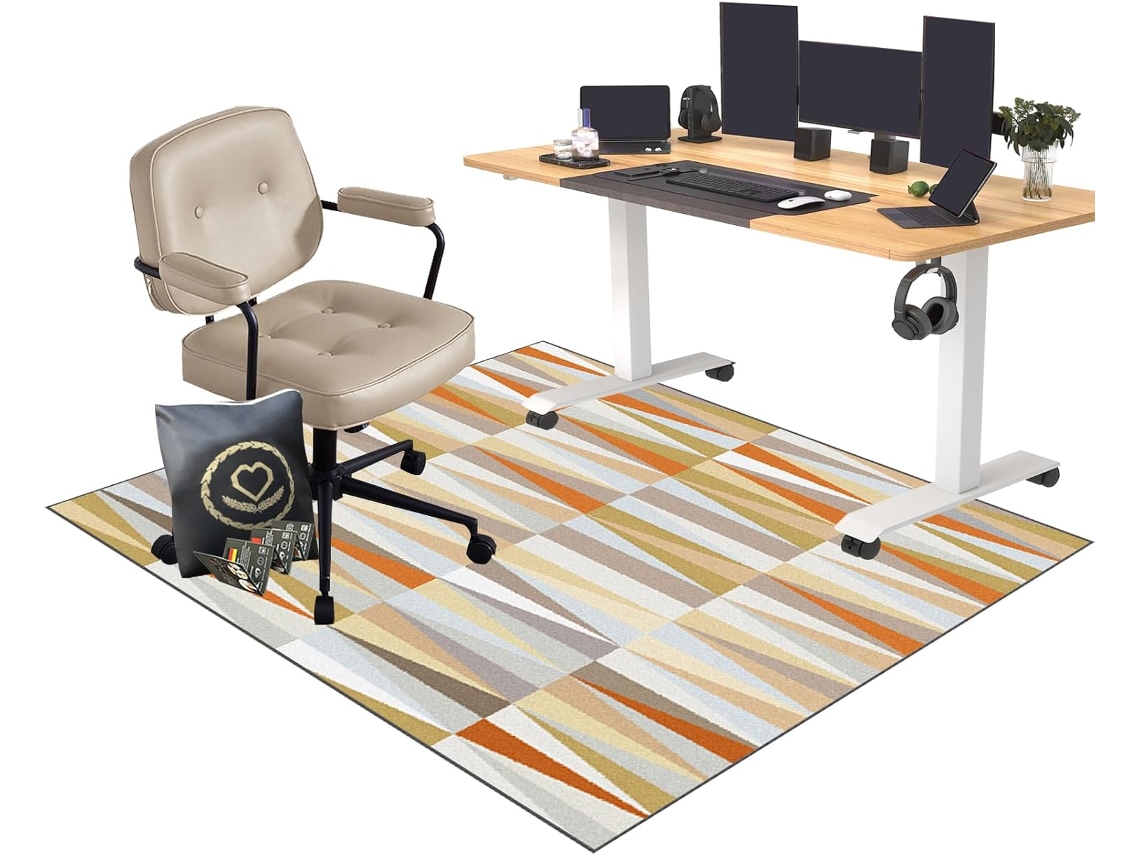 Tapete Protetor Cadeira Gamer Antiderrapante 80 X 140 Cm Piso Chão Cadeiras Escritório, Pisos