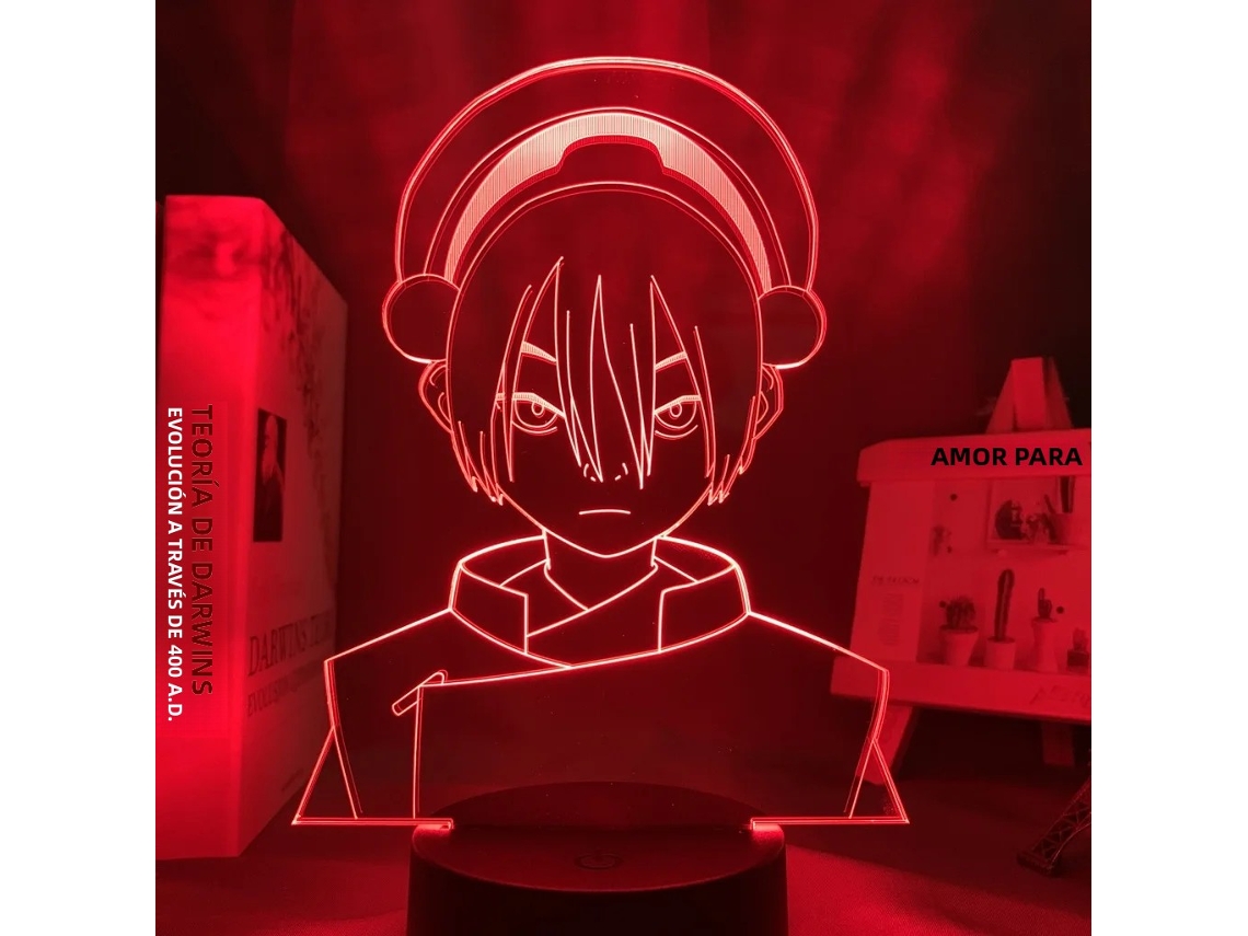 (estilo 5) Luz Led 3d Anime Avatar: A Lenda De Aang
