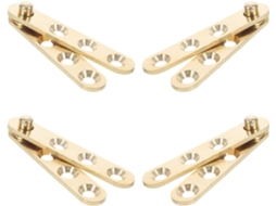Conjunto De 8 Dobradiças Pivotantes De Cobre Para Portas, Com Design Superior E Inferior.