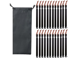 Conjunto de 2 bolsas AQUAFORGE transparentes, estádio, 30x15x30 cm, zíperes, alças