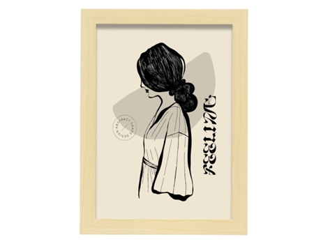 Póster Artemante NACNIC Pop. Forte ilustrações artísticas modernas para decoração de interiores.