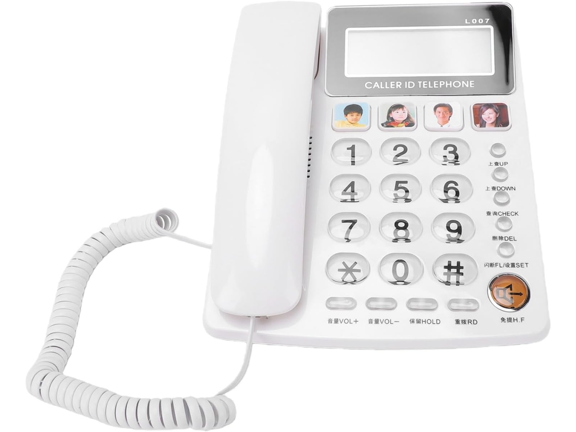 Telefone De Mesa Com Teclado Grande E Teclas Extragrandes