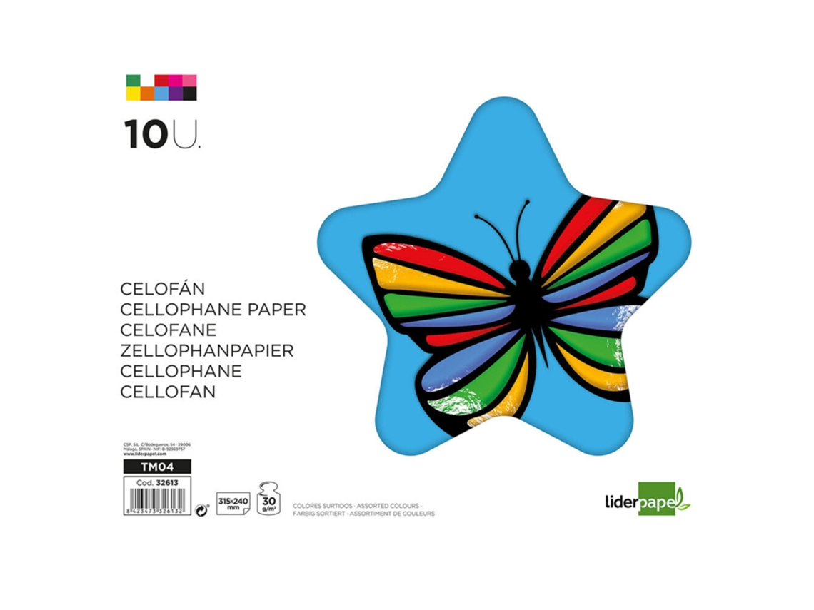 Papel Celofane A4 Liderpapel