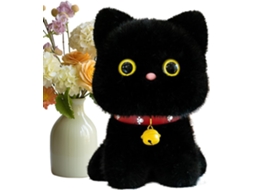 Pelúcia Gato Com Sino, Desenho Animado, Figura Gatinho.