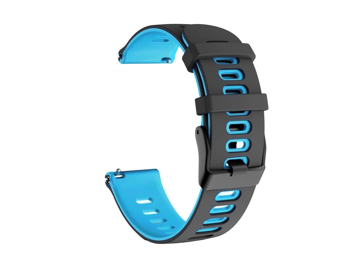 Pulseira De Silicone Bicolor 20 Mm, Compatível Com Huawei Watch Gt 3 42, Azul Escuro