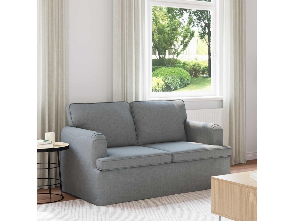 Vidaxl Sofá Cinzento-claro 144 X 80 X 85 Cm Tecido