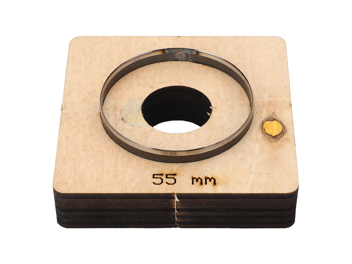 Mold De Corte De Couro Redondo Oco 55mm Aço Liga Ferramenta Diy Punching Die