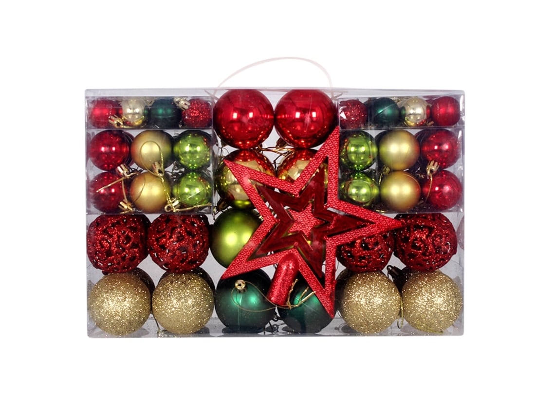 101 Enfeites de Bolas Natal, Decorações para Árvore, Ergonômico, Uso Diário STELASPLEN