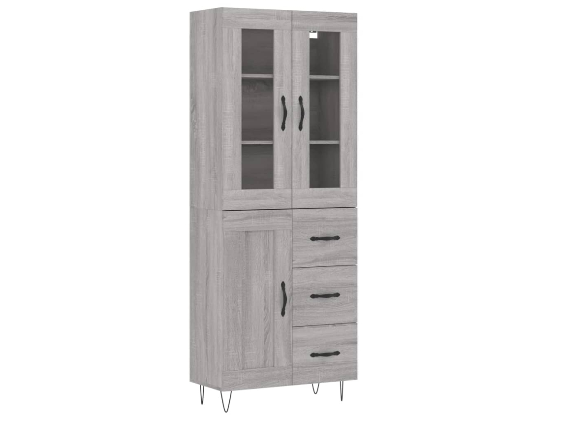Highboard, Highboards Vidaxl Cinzeto Madeira Processada (n/a)