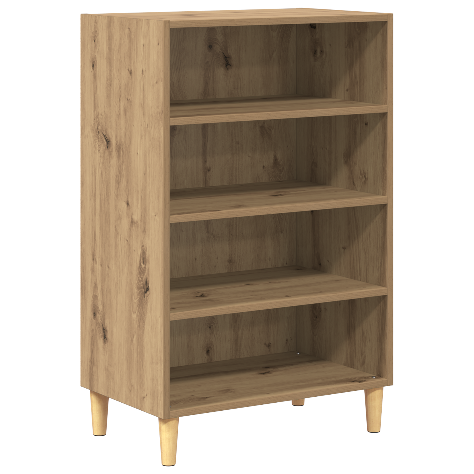 Conjunto 1 Gabinete De Armazenamento Moderno Vidaxl Castanho Derivados De Madeira (57 X 35 X 89.5 Cm)