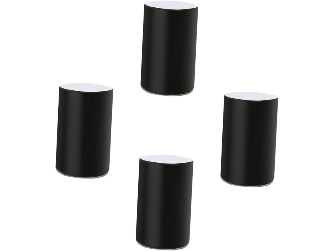 Conjunto De 4 Suportes Redondos Aço Para Móveis, Antiderrapantes, Com Absorção De Impacto E Redução Ruído, Suporte