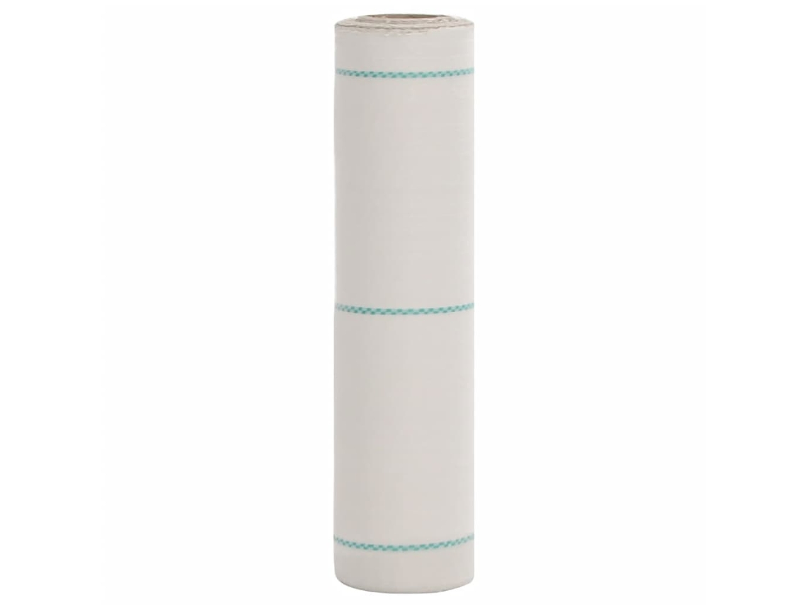 Vidaxl Tela Para Ervas Daninhas 0,5x25 M Pp Branco