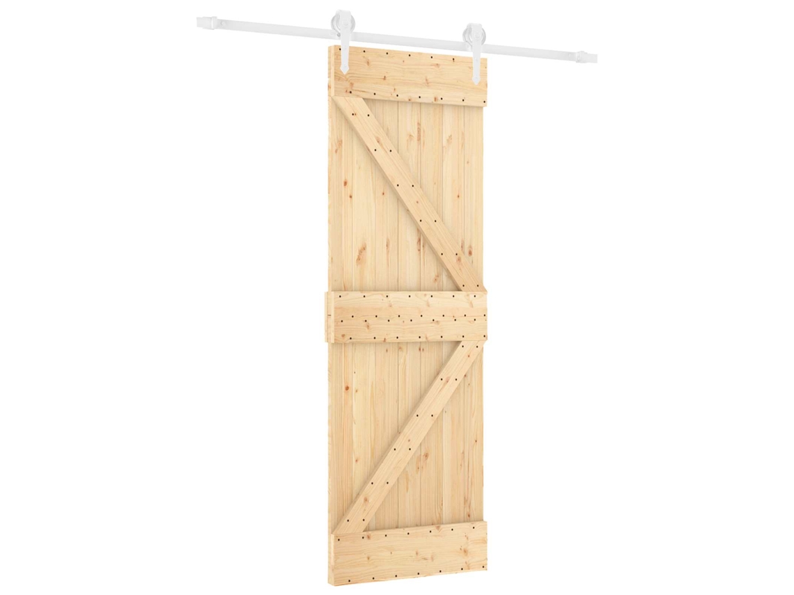 Maison Exclusive - Porta Deslizante Natural E Branco 70 X 210 Cm