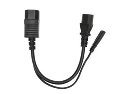 Cabo de Alimentação Iec320 Macho C14 para Fêmea C13 C7, À Prova D'água, para Projetores, 100 32 Cm CHABERLU