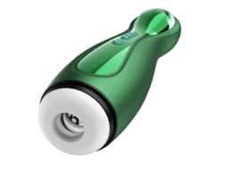 Masturbador Masculino de Sucção Automática com 3 Sucções de Vácuo e 6 Vibrações Confortáveis, Brinquedo Sexual Masculino Adulto para Homens, Verde