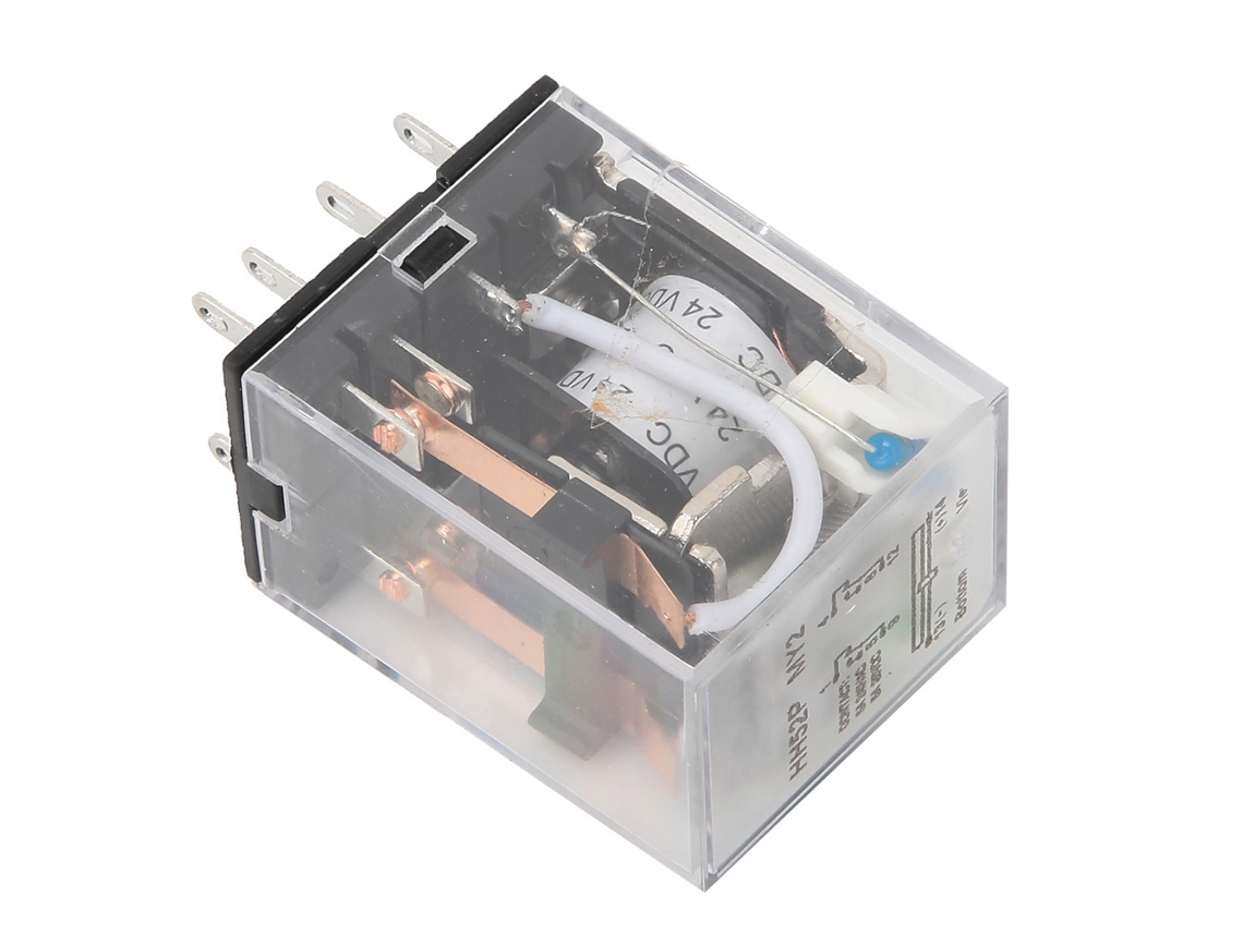 Laxiscreed Relé Intermediário Eletromagnético 24vdc Com 8 Pinos Para Automação