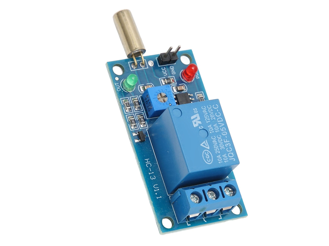 Módulo Sensor De Inclinação Com Rele: Ângulos 45/90°, Alarme E Proteção, 5v Sw‑520
