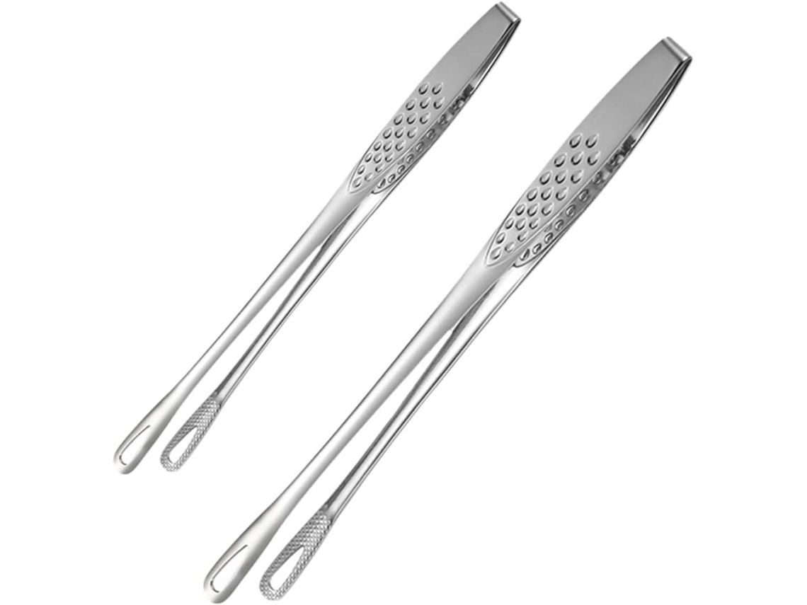 Bestonzon Conjunto De 2 Pinças Aço Inoxidável Para Churrasco E Refeições Ao Ar Livre