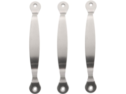 Conjunto De 3 Alças Reforçadas Em Aço Inoxidável Para Tábuas Corte, Com 95mm De Espessura E Furo Único, Para Cozinha