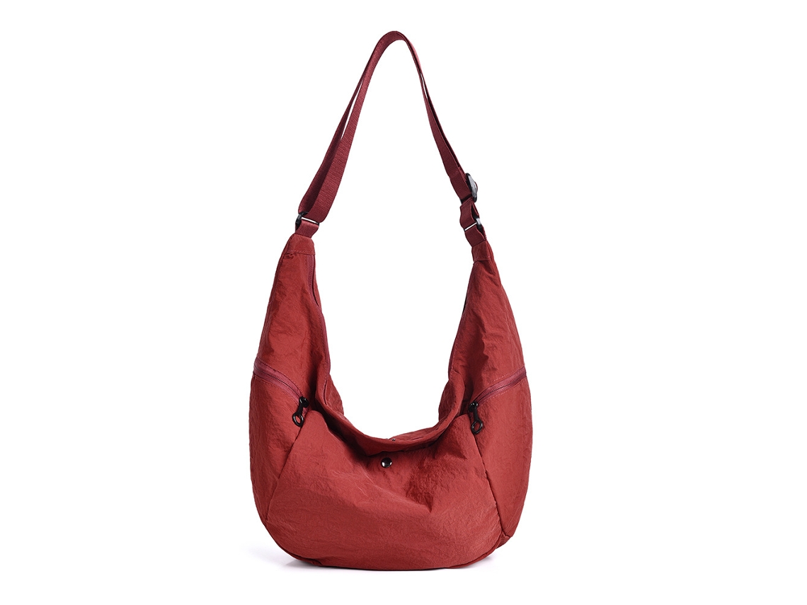 (vermelho) Bolsa De Grande Capacidade, Estilo Esportivo E Leve, Bolsa Transversal, Bolsa De Ombro Em Nylon.